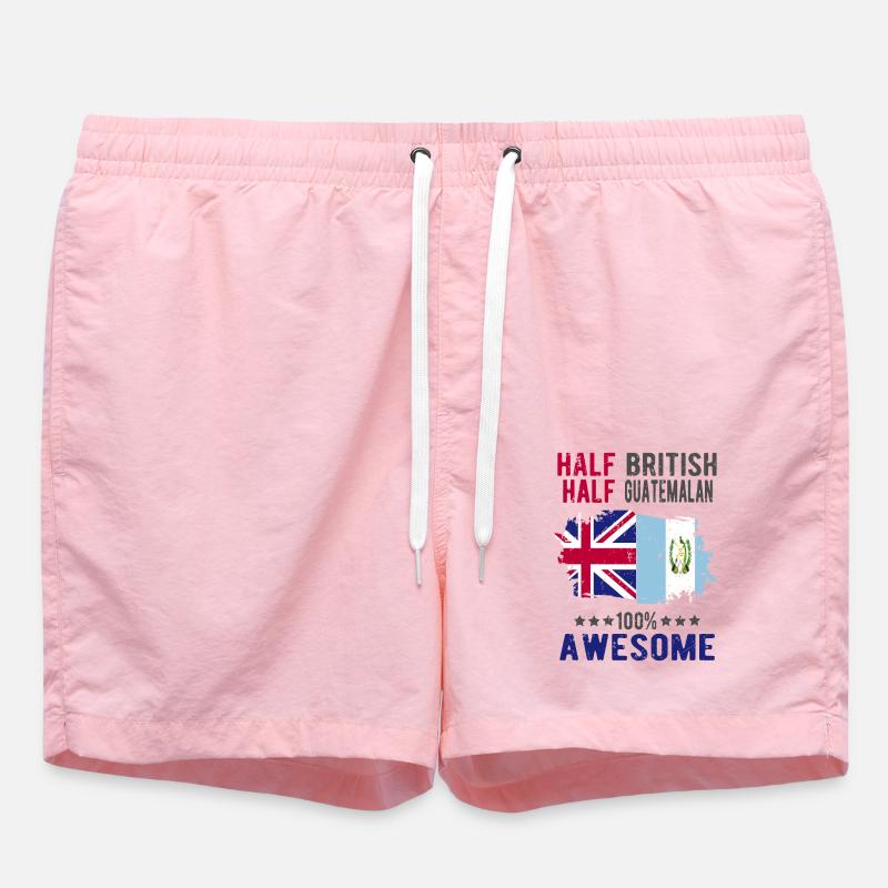 Moitié britannique moitié guatémaltèque - Short de bain - rose