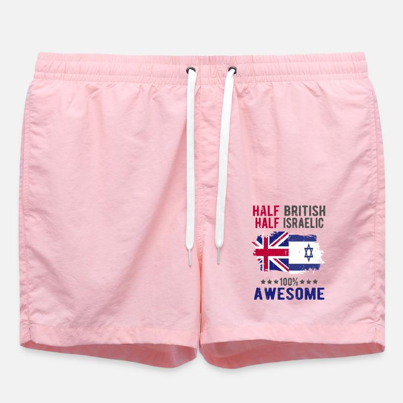 Moitié britannique moitié Isreali - Short de bain - rose