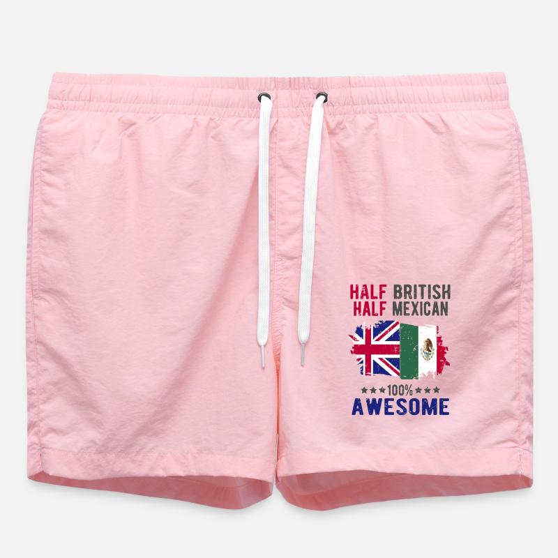 Moitié britannique moitié mexicain - Short de bain - rose