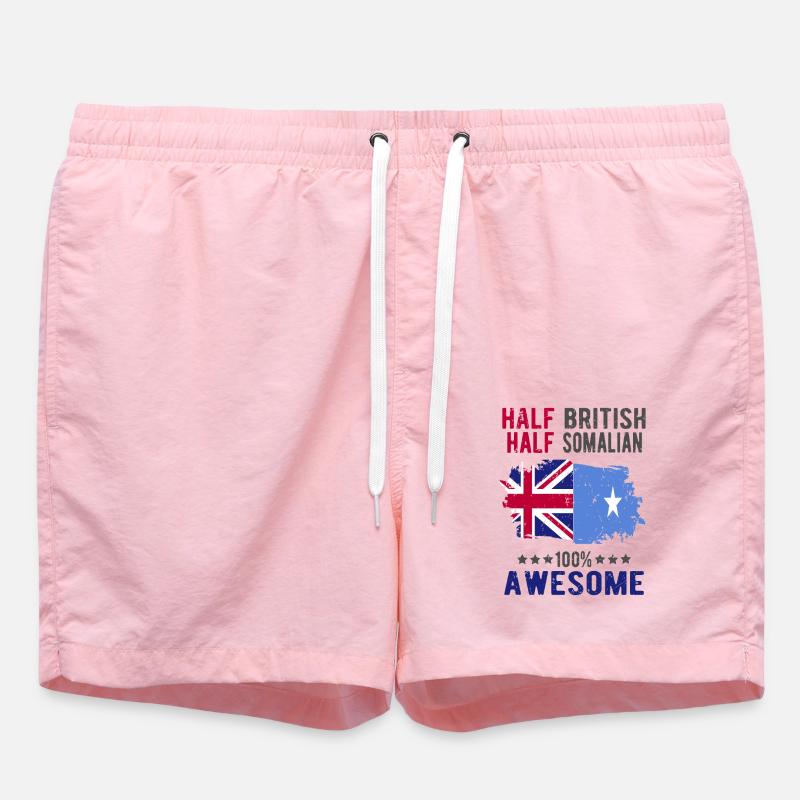 Moitié britannique moitié somalien - Short de bain - rose
