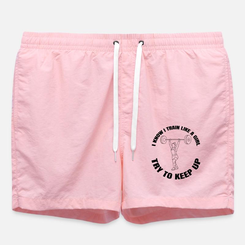 Fitness Strength Training Athlète Bodybuilder - Short de bain - rose