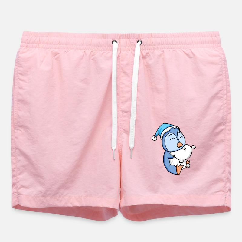 Bébé pingouin - Short de bain - rose