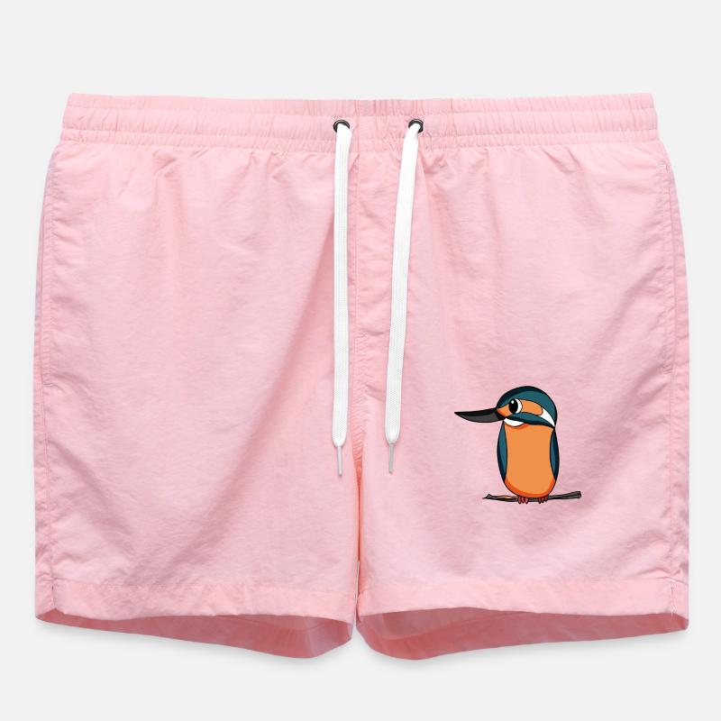Martin-pêcheur Oiseau bleu - Short de bain - rose