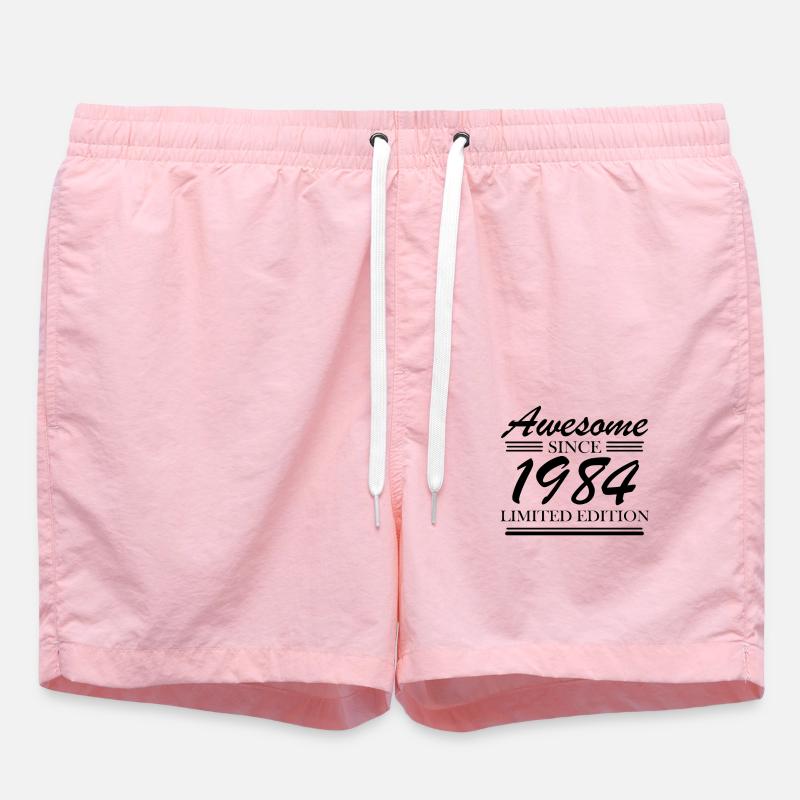 1984 - Né en 1984 - Short de bain - rose