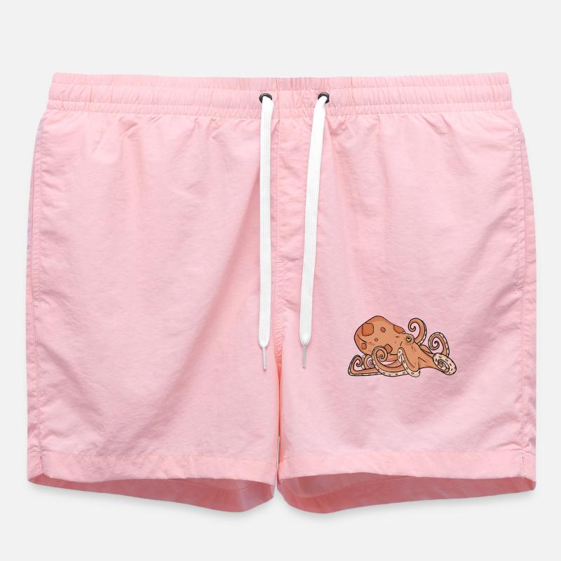 Octopus Octopus - Swim Trunks - pink