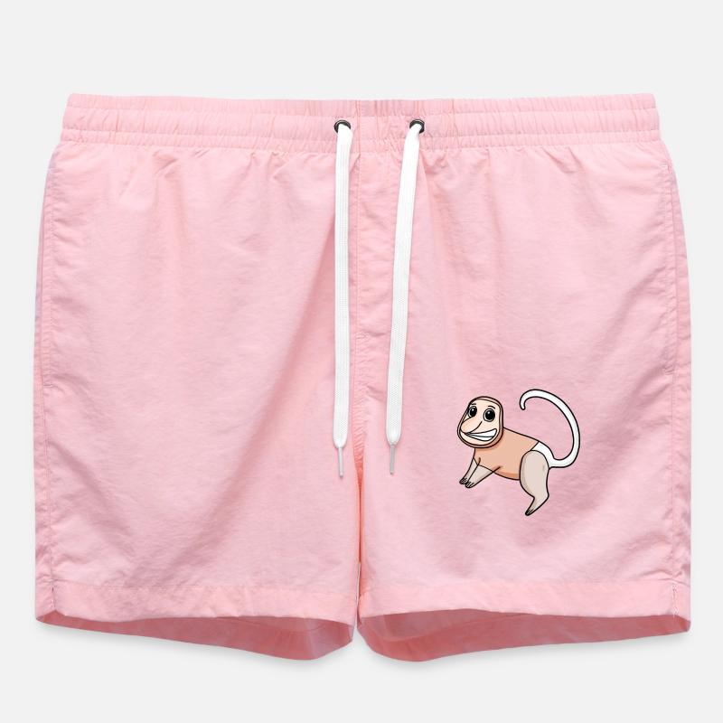 Proboscis Singe Singe Singe - Short de bain - rose