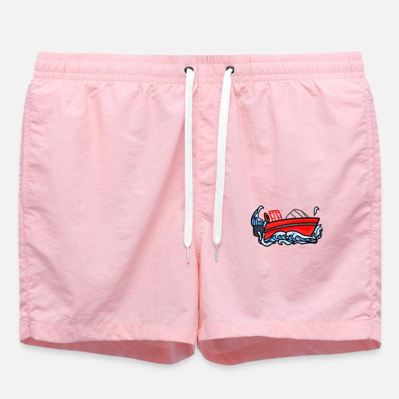Bateau de pompiers - Short de bain - rose