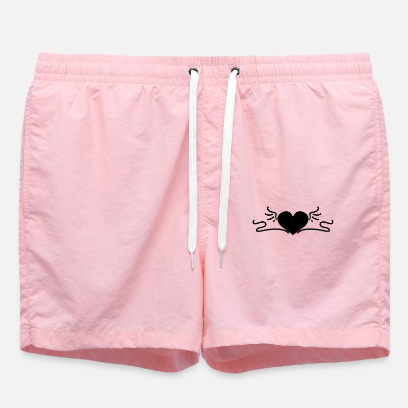Cœur Noir - Short de bain - rose