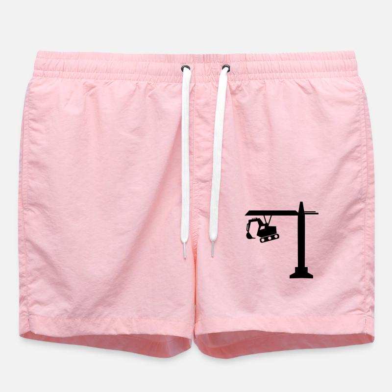 Engineer Engineer Site Manager - Swim Trunks - pink