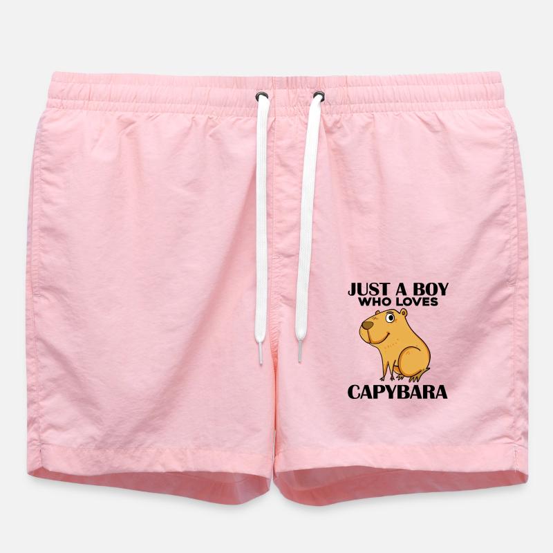 Garçon Capybara - Short de bain - rose
