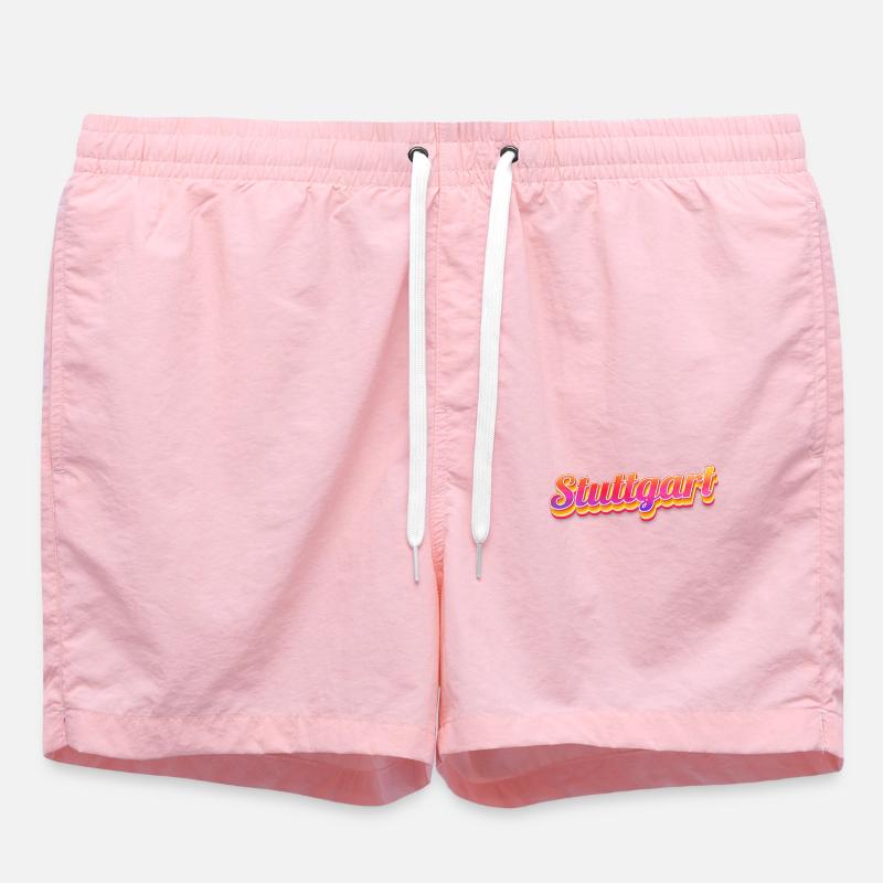 Stuttgarterin Stuttgarterer Stuttgarter - Swim Trunks - pink