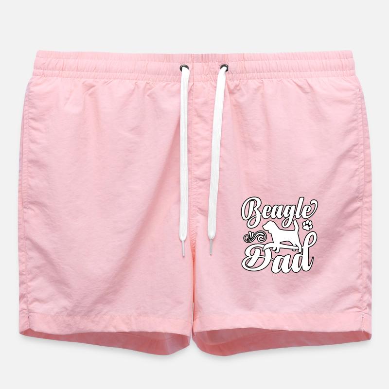 Papa Beagle - Short de bain - rose