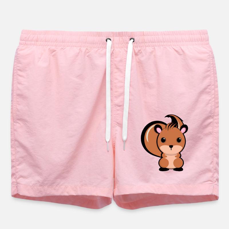 Süßes Eichhörnchen - Badeshorts - Pink