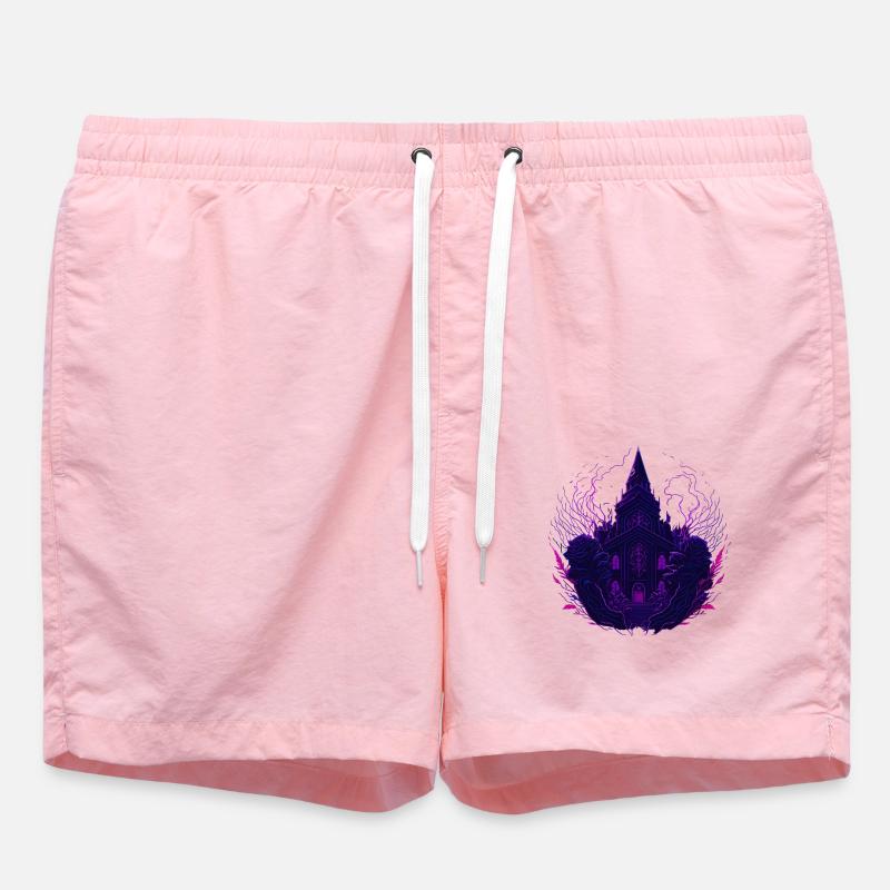 Nuits mystiques au néon pourpre - Short de bain - rose