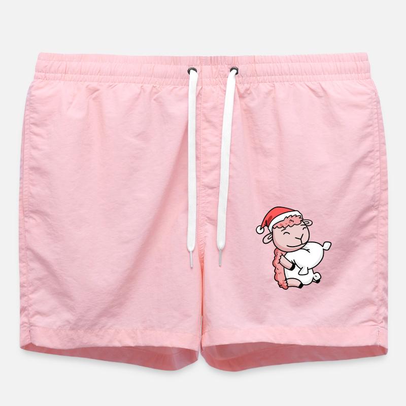 Mouton Mignon Fatigué Noël - Short de bain - rose