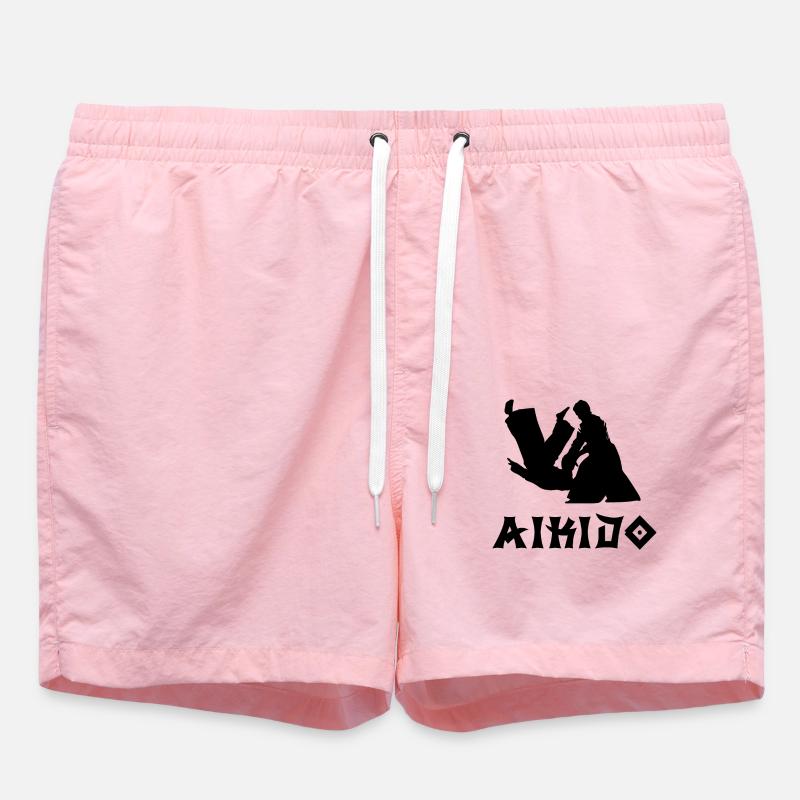 Aïkido - Short de bain - rose