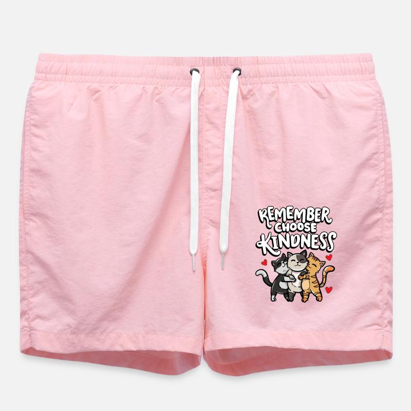 Remember choose kindness child - Swim Trunks - pink