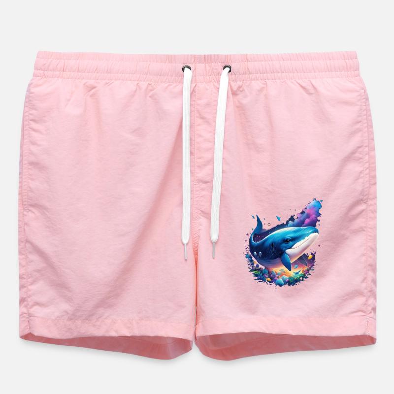 Baleine bleue - Short de bain - rose