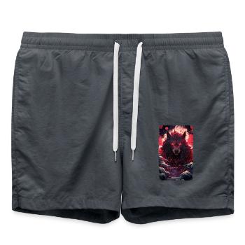Spirit Wolf Fuchs Ästhetischer Japanischer Kitsune - Badeshorts -  - Vorne