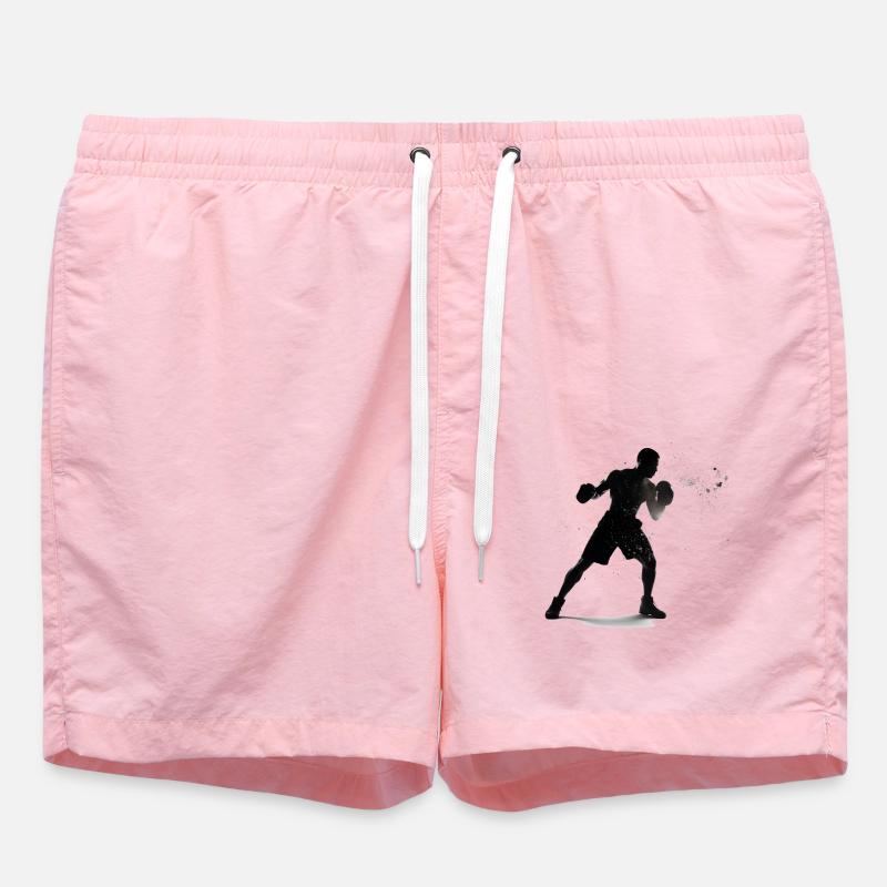 Boxe - Short de bain - rose