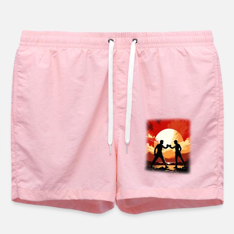 Boxe - Short de bain - rose