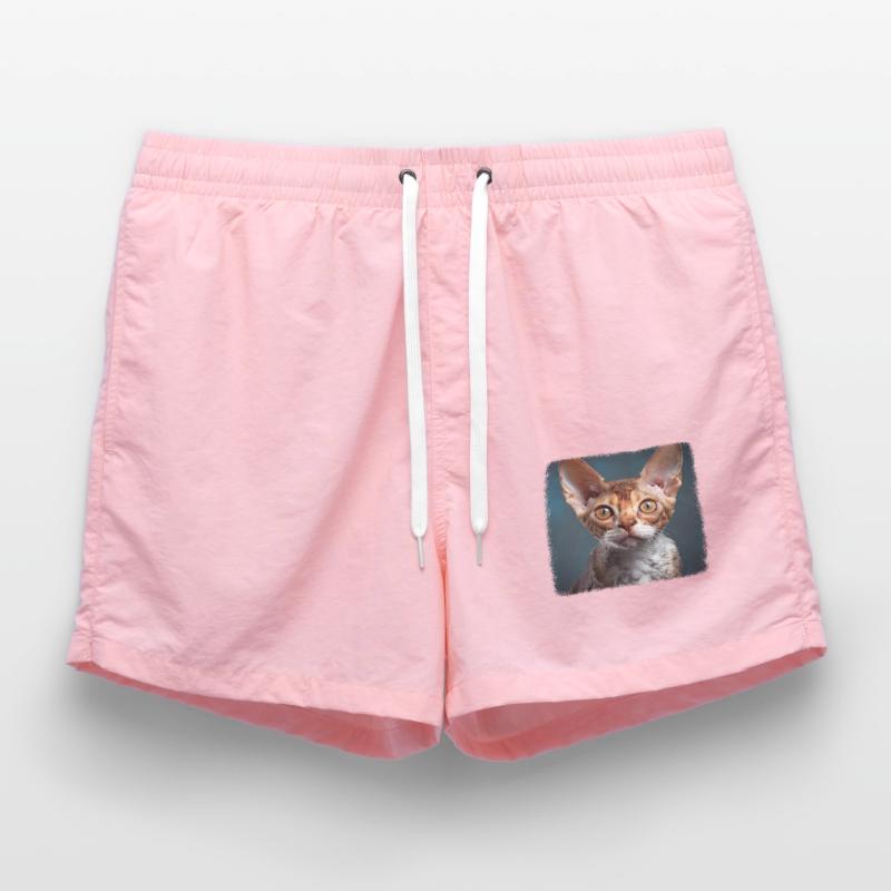 Devon Rex Kitten Devon Rex Cat Swim Trunks