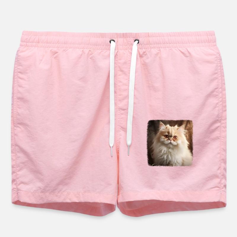 Chat persan Perserkatze - Short de bain - rose