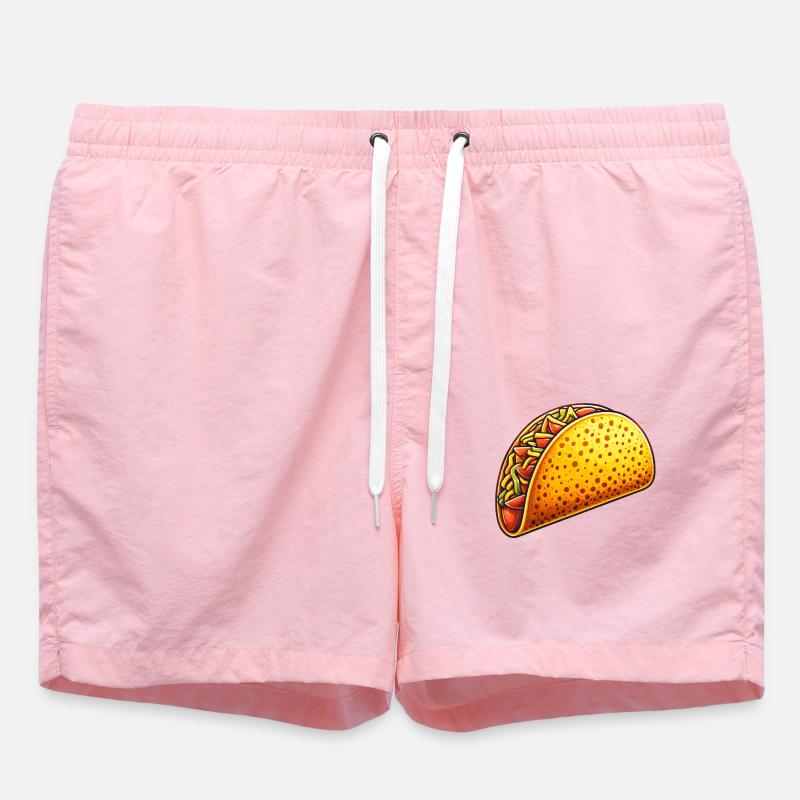 Taco Bowl - Swim Trunks - pink