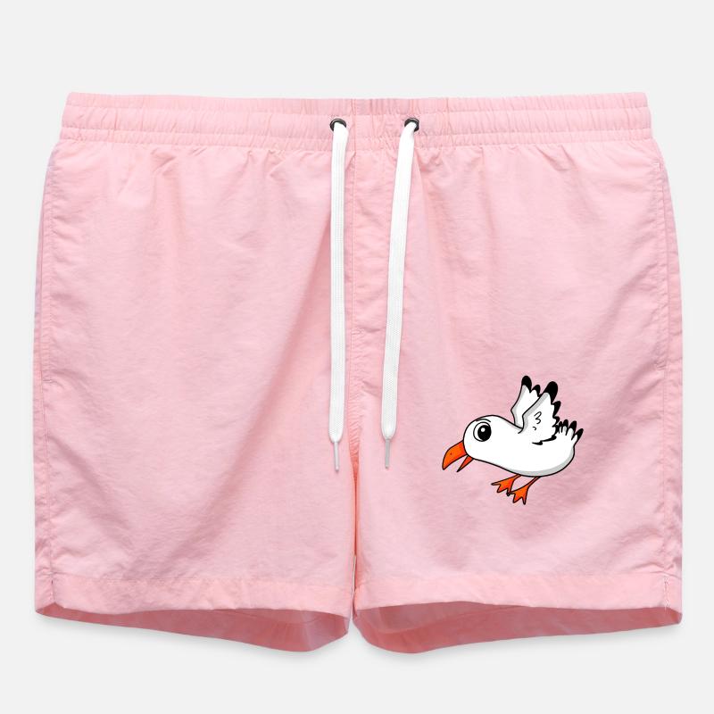 Möwe Vogel - Badeshorts - Pink