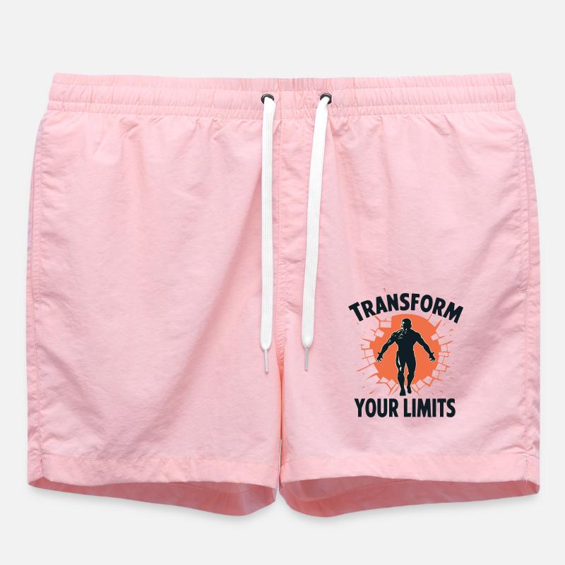 TRANSFORM YOUR LIMITS - Swim Trunks - pink