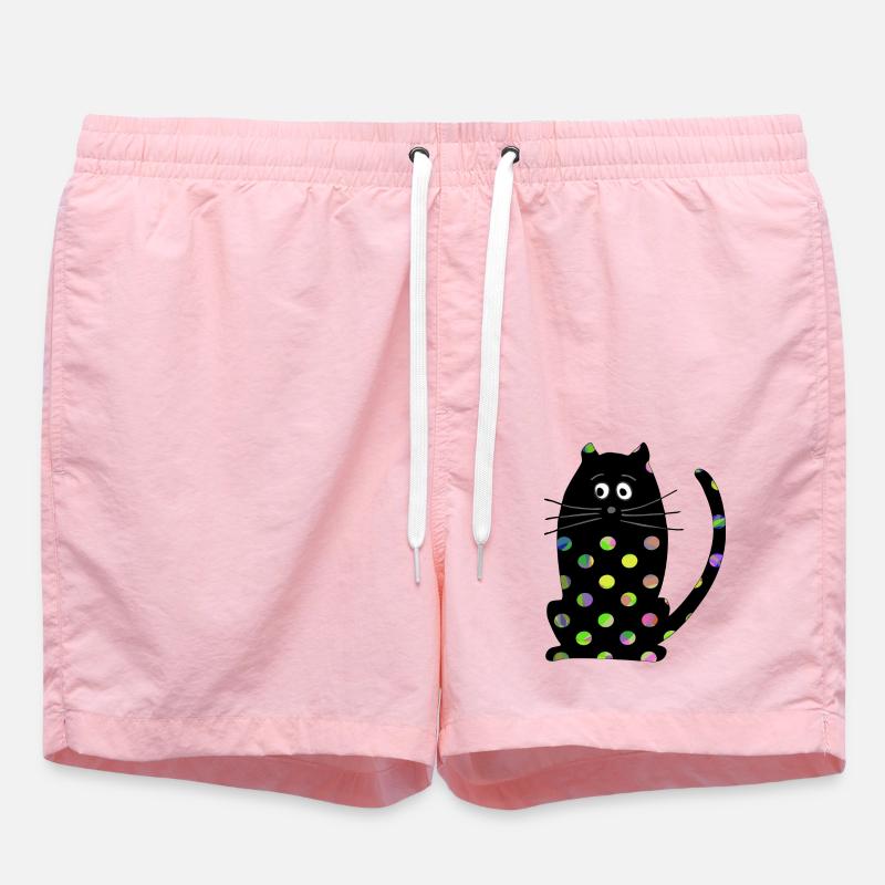 Cat - Swim Trunks - pink