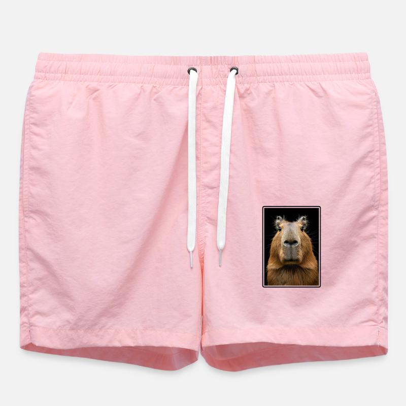 Capybaras Capybara - Swim Trunks - pink