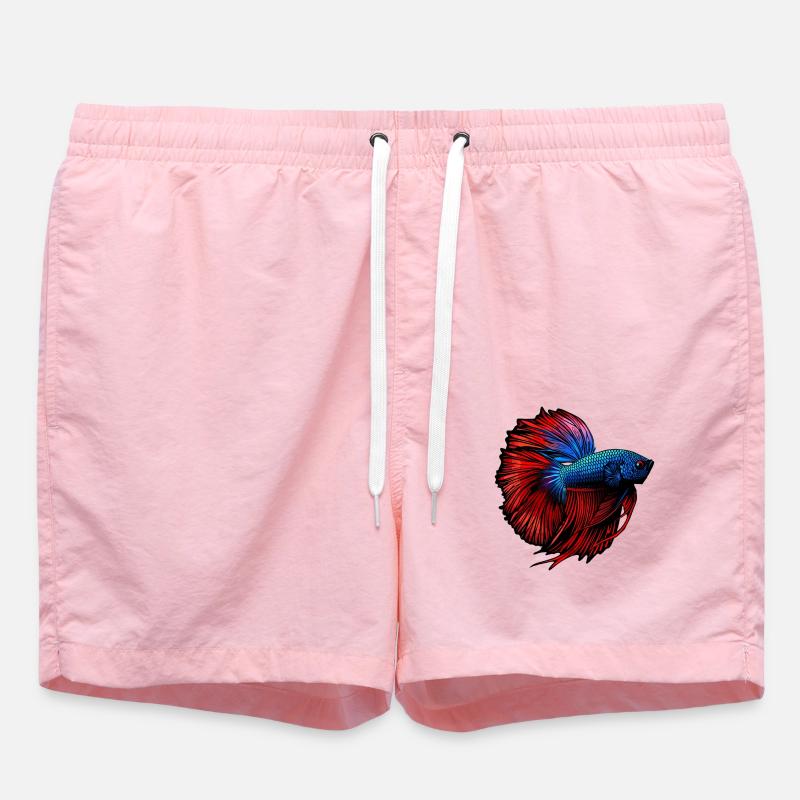 Bettas Betta Poisson Betta - Short de bain - rose