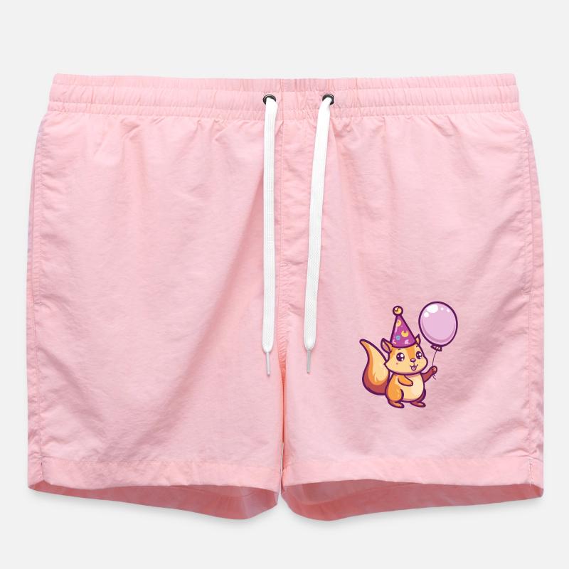 Écureuil Anniversaire Bébé - Short de bain - rose