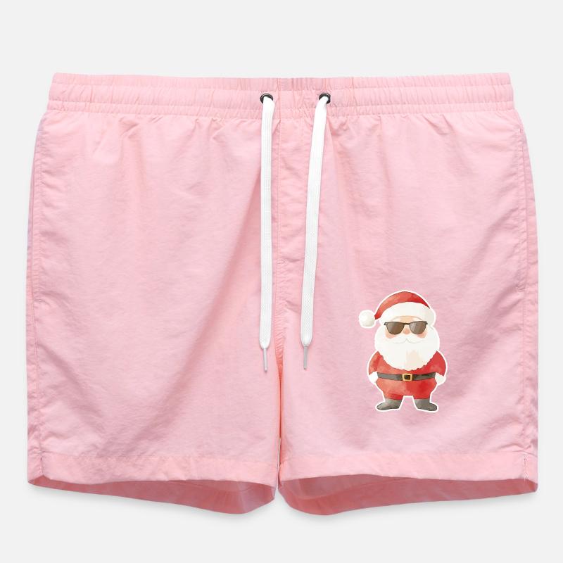 Père Noël Cool Noël - Short de bain - rose