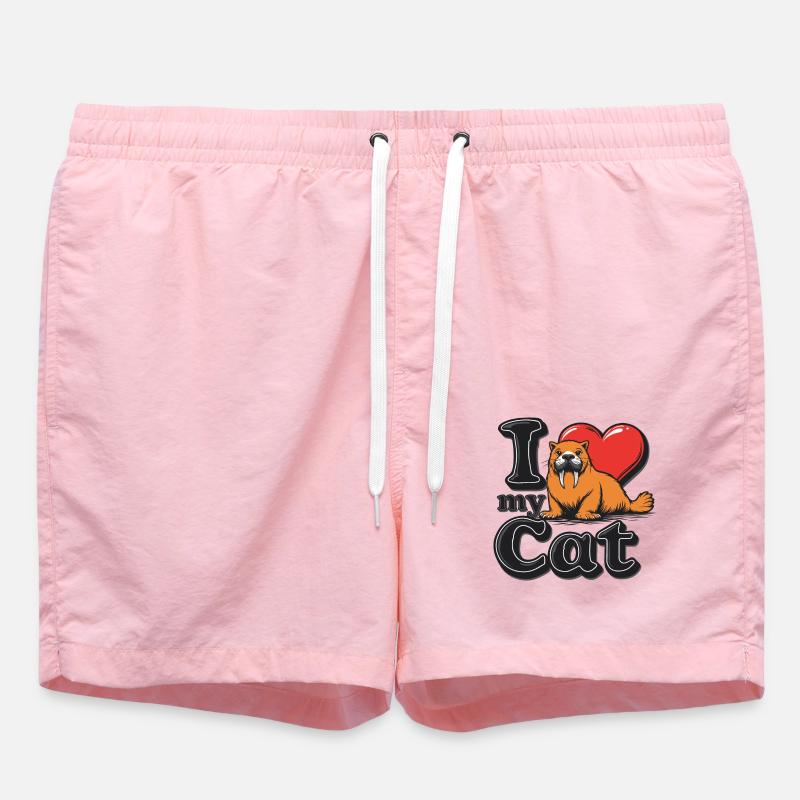 L’AMOUR DES CHATS - Short de bain - rose