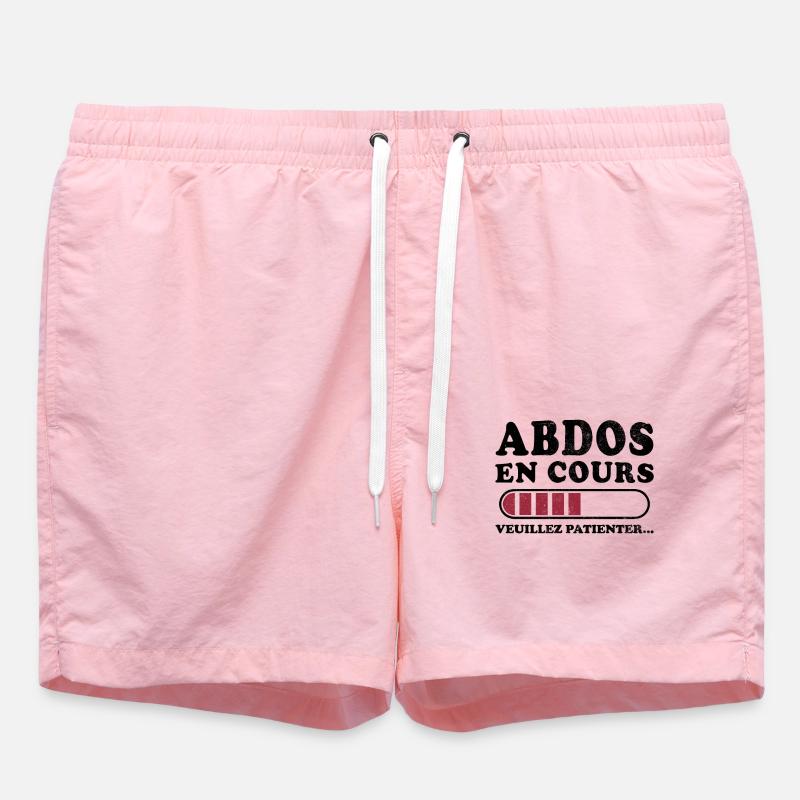 Abs in progress please wait - Swim Trunks - pink