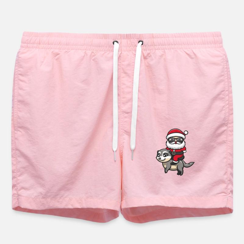 Suricate Père Noël - Short de bain - rose