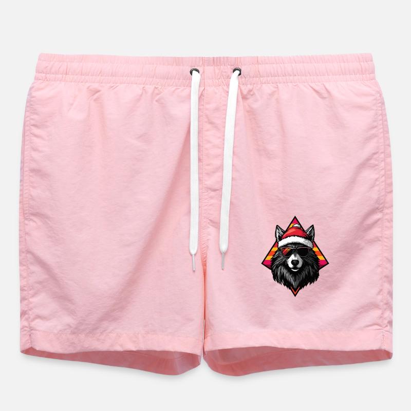 Loup Noël Cool - Short de bain - rose