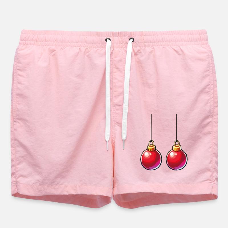 Weihnachtskugel - Badeshorts - Pink