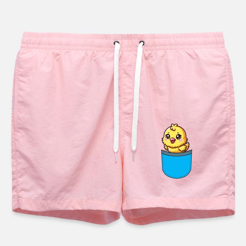 Chicks Easter Chicken - Swim Trunks - pink