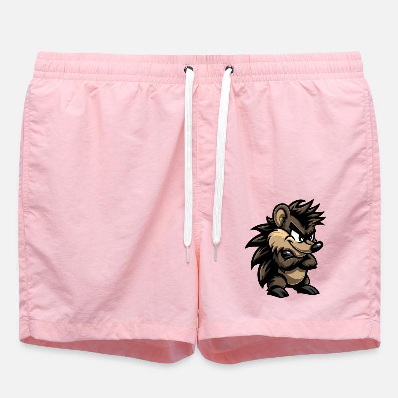 Hedgehog Comic - Swim Trunks - pink