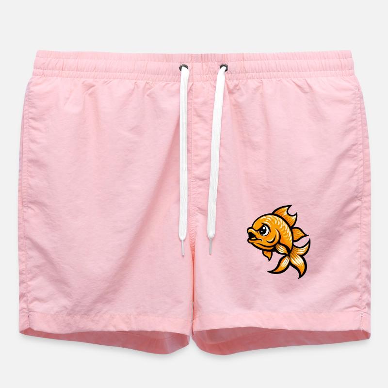 Bande dessinée Poisson Rouge - Short de bain - rose