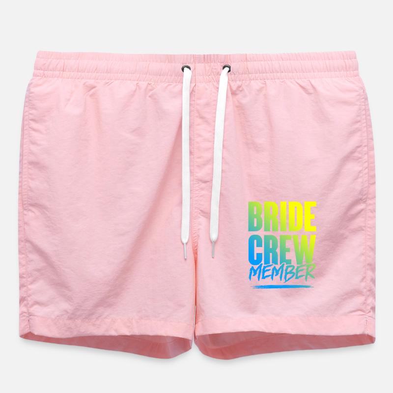 Bride Crew - Badeshorts - Pink