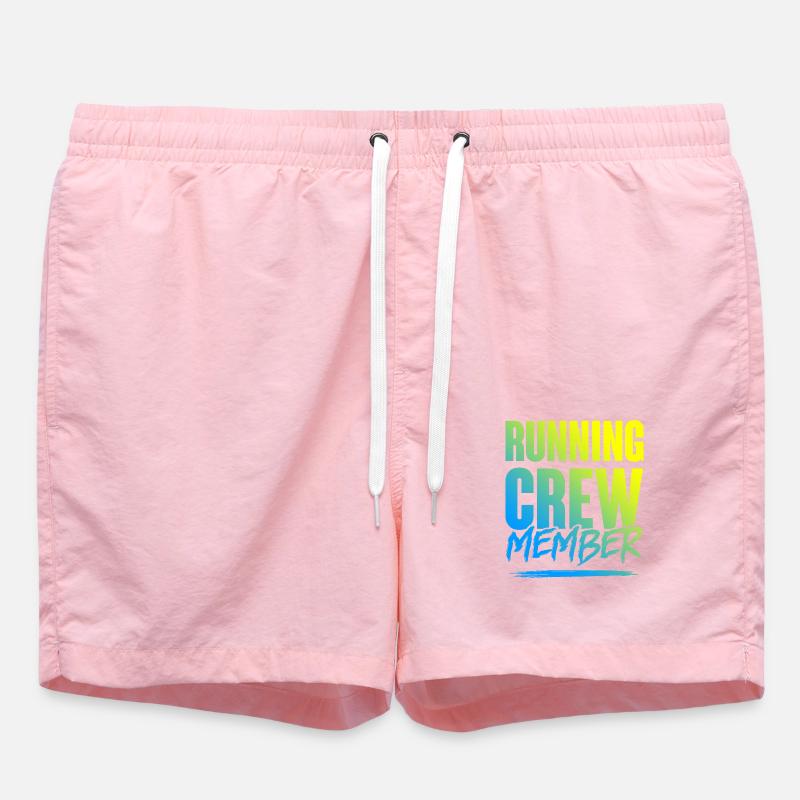 Équipe de course - Short de bain - rose