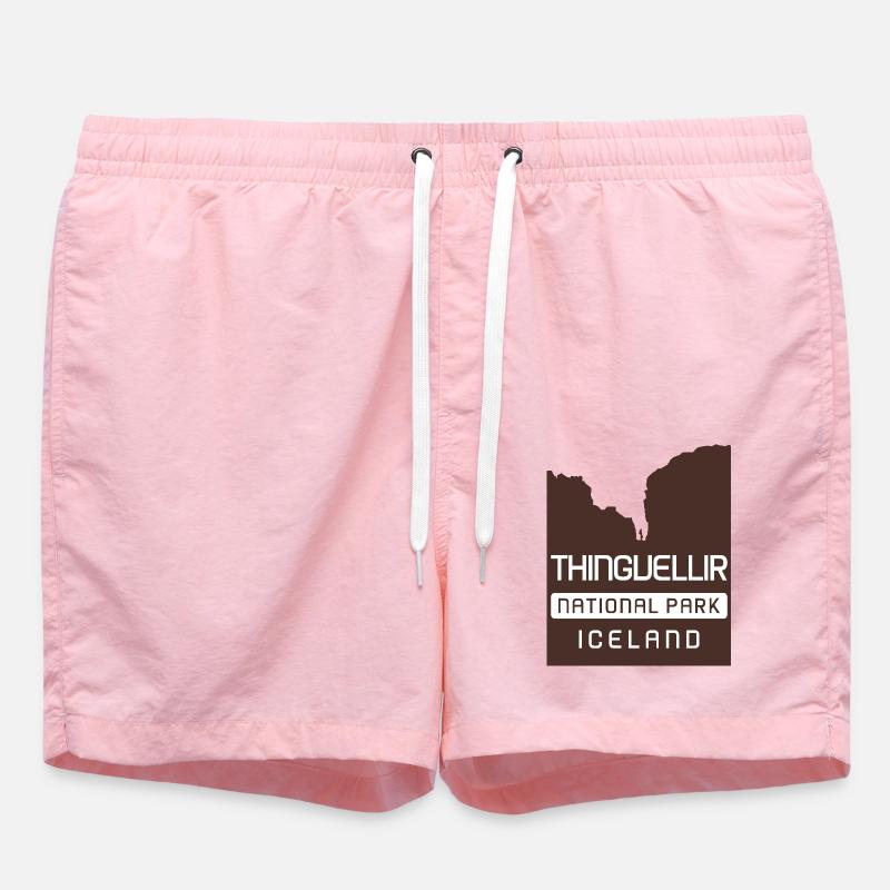 Parc national de Thingvellir - Islande - Short de bain - rose