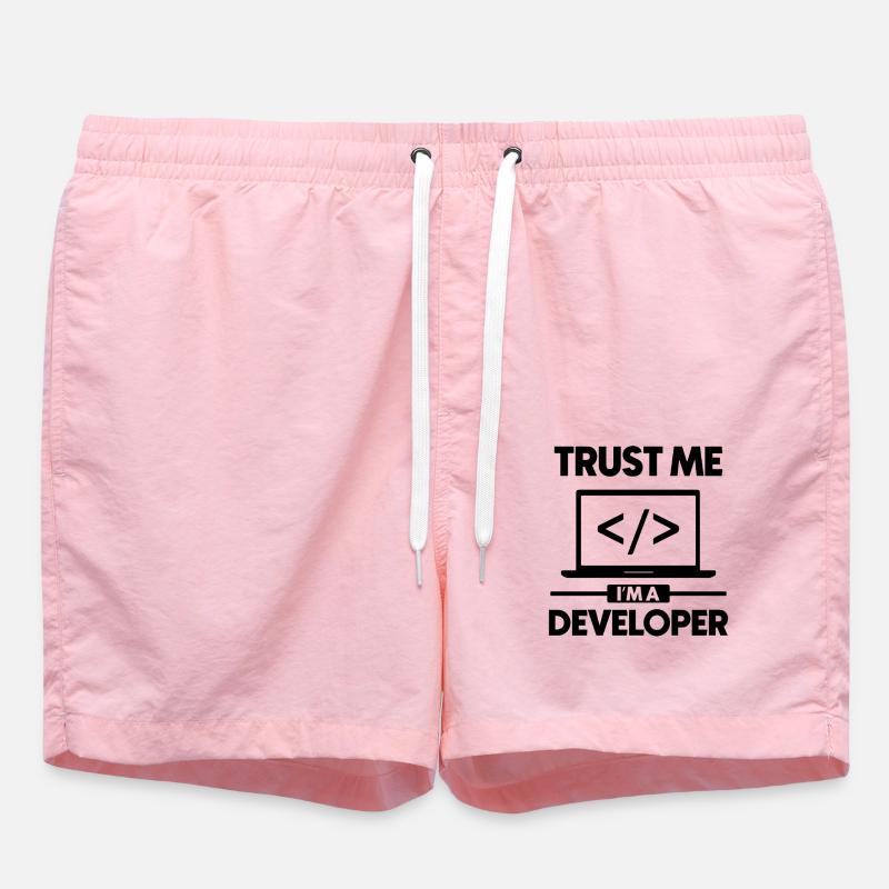 Believe me, I'm a developer - Swim Trunks - pink
