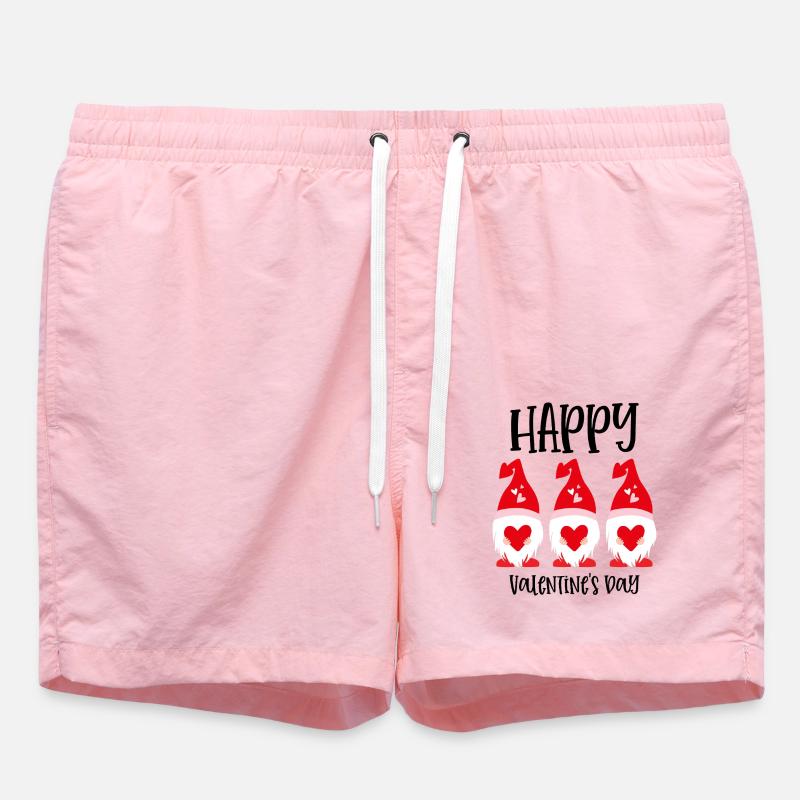 Gnome Bonne Saint-Valentin - Short de bain - rose