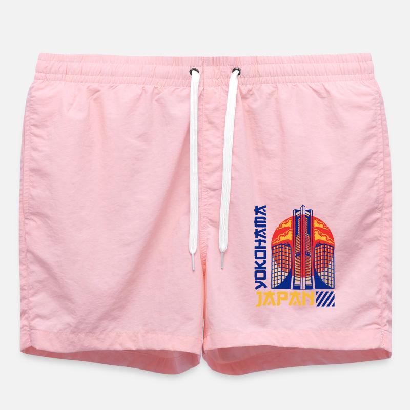 Yokohama - Japon - Short de bain - rose