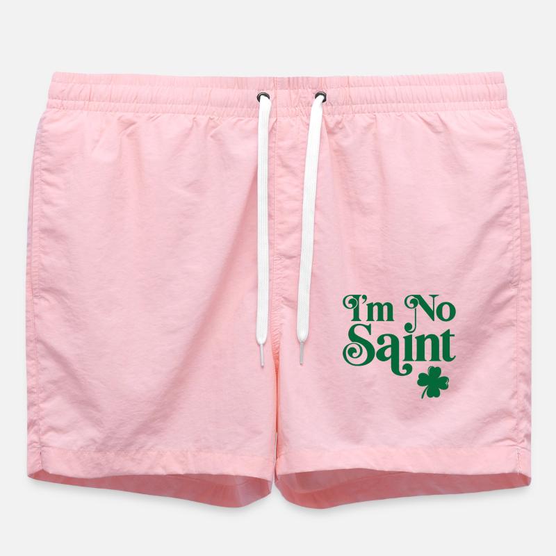 I'm no saint - Swim Trunks - pink